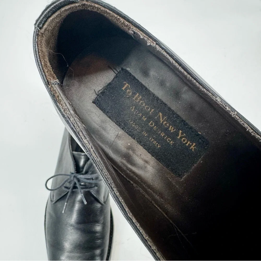 TO BOOT NEW YORK Winston Adam Derrick Black Leather Oxfords